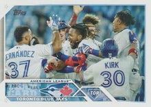 Load image into Gallery viewer, 2023 Topps Toronto Blue JaysÂ® Team Card #84 Toronto Blue Jays
