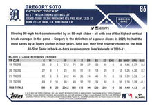 Load image into Gallery viewer, 2023 Topps Gregory Soto #86 Detroit Tigers
