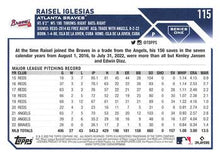 Load image into Gallery viewer, 2023 Topps Raisel Iglesias #115 Atlanta Braves
