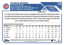 Load image into Gallery viewer, 2023 Topps Patrick Wisdom #120 Chicago Cubs
