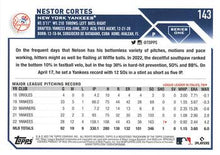Load image into Gallery viewer, 2023 Topps Nestor Cortes #143 New York Yankees
