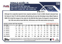 Load image into Gallery viewer, 2023 Topps Ronald Acuña Jr. #150 Atlanta Braves
