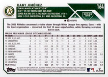 Load image into Gallery viewer, 2023 Topps Dany Jiménez #164 Oakland Athletics
