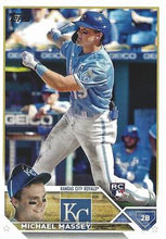 Load image into Gallery viewer, 2023 Topps Michael Massey Rookie #167 Kansas City Royals
