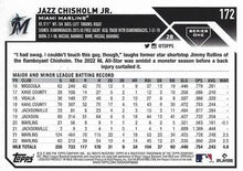 Load image into Gallery viewer, 2023 Topps Jazz Chisholm Jr. #172 Miami Marlins

