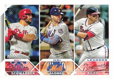 Load image into Gallery viewer, 2023 Topps Austin Riley / Kyle Schwarber / Pete Alonso League Leaders #178
