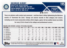 Load image into Gallery viewer, 2023 Topps George Kirby Future Stars #195 Seattle Mariners
