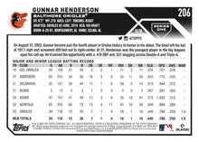 Load image into Gallery viewer, 2023 Topps Gunnar Henderson Rookie #206 Baltimore Orioles
