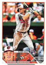 Load image into Gallery viewer, 2023 Topps Gunnar Henderson Rookie #206 Baltimore Orioles
