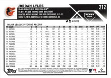 Load image into Gallery viewer, 2023 Topps Jordan Lyles #212 Baltimore Orioles
