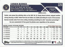 Load image into Gallery viewer, 2023 Topps Corbin Burnes #225 Milwaukee Brewers
