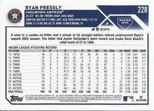 Load image into Gallery viewer, 2023 Topps Ryan Pressly #228 Houston Astros
