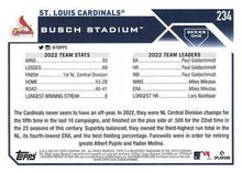 Load image into Gallery viewer, 2023 Topps St. Louis CardinalsÂ® Team Card #234 St. Louis Cardinals
