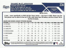 Load image into Gallery viewer, 2023 Topps Shane McClanahan #236 Tampa Bay Rays
