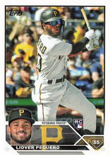 Load image into Gallery viewer, 2023 Topps Liover Peguero Rookie #238 Pittsburgh Pirates
