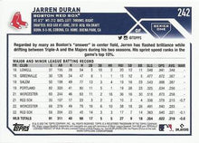 Load image into Gallery viewer, 2023 Topps Jarren Duran Future Stars #242 Boston Red Sox
