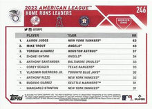 Load image into Gallery viewer, 2023 Topps Aaron Judge / Mike Trout / Yordan Alvarez League Leaders #246
