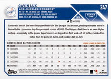 Load image into Gallery viewer, 2023 Topps Gavin Lux #247 Los Angeles Dodgers
