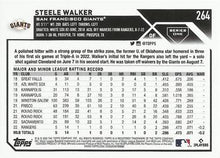 Load image into Gallery viewer, 2023 Topps Steele Walker Rookie #264 San Francisco Giants
