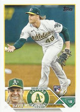Load image into Gallery viewer, 2023 Topps David MacKinnon Rookie #276 Oakland Athletics
