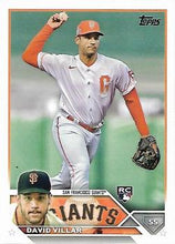 Load image into Gallery viewer, 2023 Topps David Villar Rookie #277 San Francisco Giants
