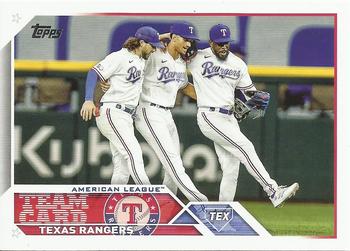 2023 Topps Texas RangersÂ® Team Card #292 Texas Rangers