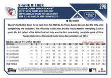Load image into Gallery viewer, 2023 Topps Shane Bieber #298 Cleveland Guardians
