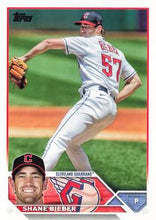 Load image into Gallery viewer, 2023 Topps Shane Bieber #298 Cleveland Guardians
