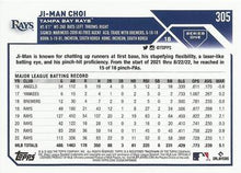 Load image into Gallery viewer, 2023 Topps Ji-Man Choi #305 Tampa Bay Rays
