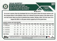 Load image into Gallery viewer, 2023 Topps Sean Murphy #309 Oakland Athletics
