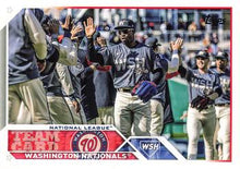 Load image into Gallery viewer, 2023 Topps Washington Nationals® Team Card #316 Washington Nationals
