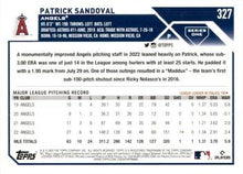 Load image into Gallery viewer, 2023 Topps Patrick Sandoval #327 Angels
