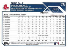 Load image into Gallery viewer, 2023 Topps Chris Sale #333 Boston Red Sox
