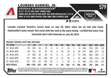Load image into Gallery viewer, 2023 Topps Lourdes Gurriel Jr. #579 Arizona Diamondbacks
