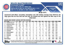 Load image into Gallery viewer, 2023 Topps Miles Mastrobuoni RC #592 Chicago Cubs
