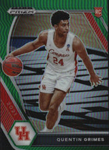 Load image into Gallery viewer, 2021 Panini Prizm Draft Pick Green #46 - Quentin Grimes - Houston Cougars
