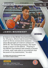Load image into Gallery viewer, 2021 Panini Prizm Draft Pick Red White &amp; Blue #12 James Bouknight - Connecticut Huskies
