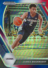 Load image into Gallery viewer, 2021 Panini Prizm Draft Pick Red White &amp; Blue #12 James Bouknight - Connecticut Huskies
