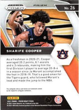 Load image into Gallery viewer, 2021 Panini Prizm Sharife Cooper Rookie Red, White and Blue Prizms #26 Auburn Tigers
