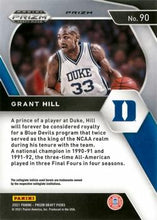 Load image into Gallery viewer, 2021 Panini Prizm Grant Hill Red, White and Blue Prizms #90 Duke Blue Devils
