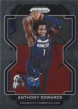 Load image into Gallery viewer, 2021-22 Panini Prizm #37 Anthony Edwards RED Wave Timberwolves
