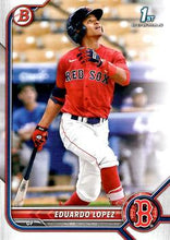 Load image into Gallery viewer, 2022 Bowman 1st Bowman Eduardo Lopez BP-134 Boston Red Sox
