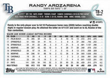 Load image into Gallery viewer, 2022 Topps Randy Arozarena #TB-2 Tampa Bay Rays
