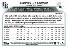 Load image into Gallery viewer, 2022 Topps Austin Meadows #TB-7 Tampa Bay Rays
