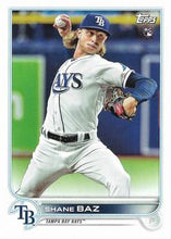 Load image into Gallery viewer, 2022 Topps Shane Baz #TB-10 Tampa Bay Rays
