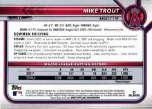 Load image into Gallery viewer, 2022 Bowman Chrome Mike Trout #13 Los Angeles Angels
