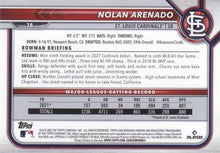 Load image into Gallery viewer, 2022 Bowman Chrome Nolan Arenado #38 St. Louis Cardinals
