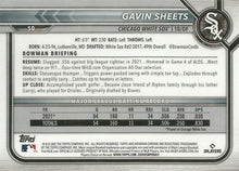 Load image into Gallery viewer, 2022 Bowman Chrome Gavin Sheets RC #50 Chicago White Sox
