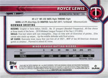 Load image into Gallery viewer, 2022 Bowman Chrome Royce Lewis RC #92 Minnesota Twins
