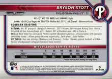 Load image into Gallery viewer, 2022 Bowman Chrome Bryson Stott RC #93 Philadelphia Phillies
